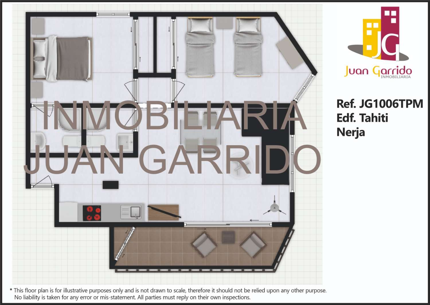 Top floor apartment for sale in Nerja, Burriana beach area