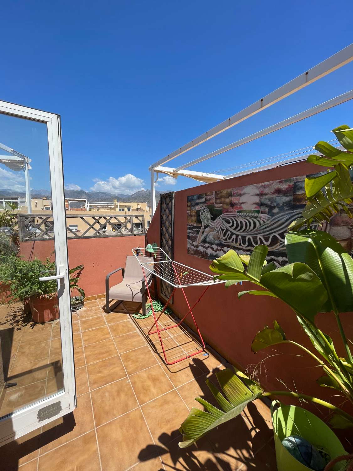 Spacious Top Floor 2-Bedroom Apartment with Private Roof Terrace, Just 400m from the Beach!