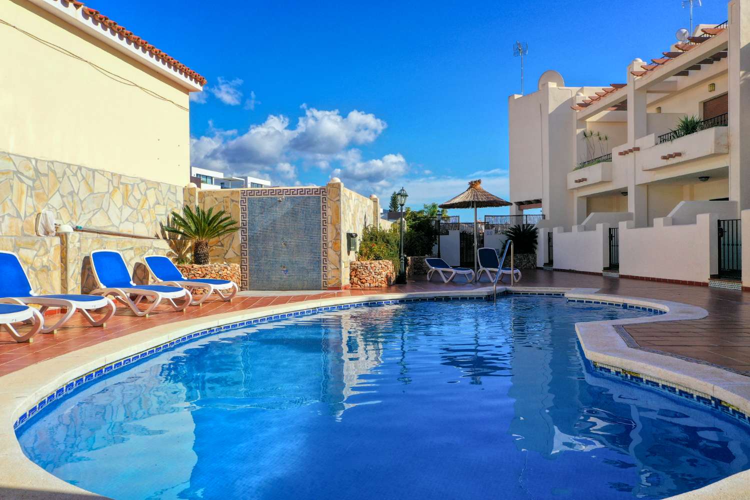 Charming Townhouse with Communal Pool, Walking Distance to Burriana Beach in Nerja